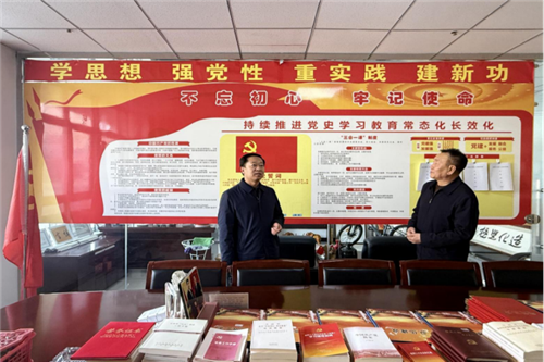 市委统战部领导指导工作